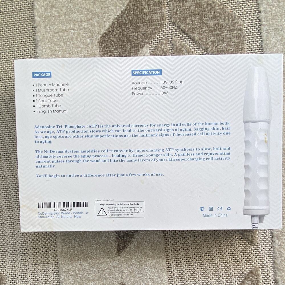 Pure Daily Care NuDerma High Frequency Skin Therapy Wand Kit Portable White - Picture 2 of 6
